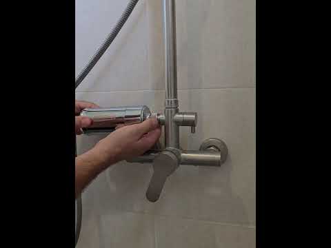 vide showing how to install shower filter.