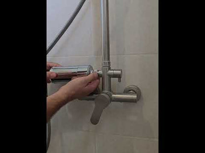 vide showing how to install shower filter.